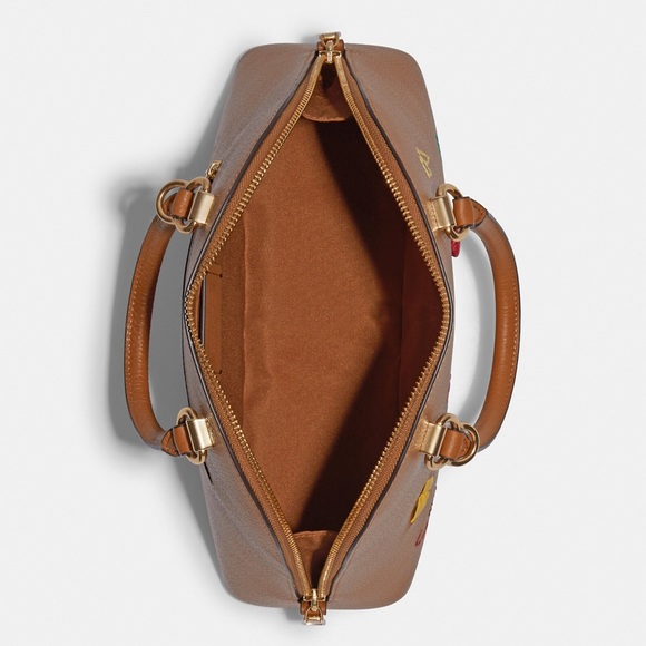 NWT💃Coach Katy Satchel/Crossbody With Diary Embroidery - Picture 3 of 10